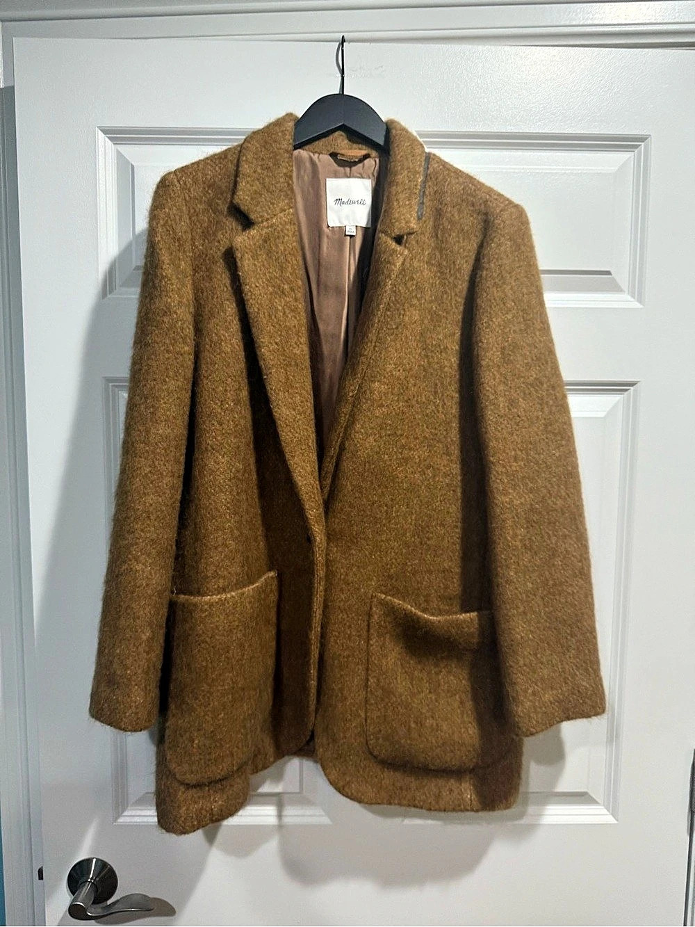 Madewell Boucle Larsen Blazer in Toffee Melange Toffee Melange XL
